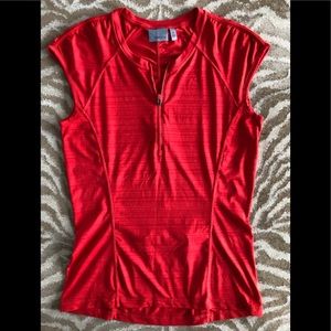 Athleta Pacifica Zip Tank Red